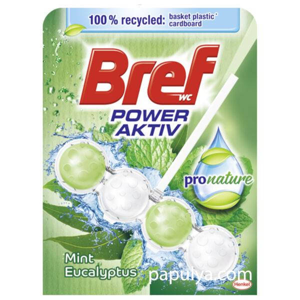 

Очищающий блок для туалета бреф Bref Сила - Актив Мята-Эвкалипт, 50 г