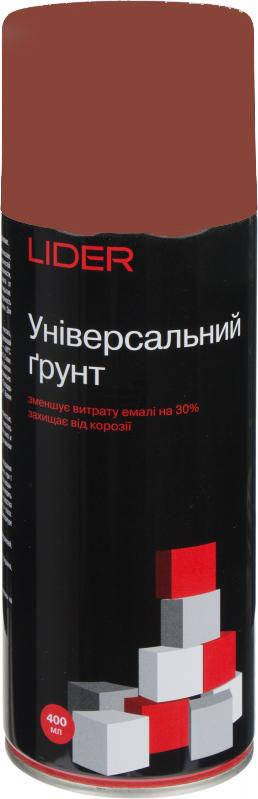 

Грунт универсальный Lider 400 мл (красный)
