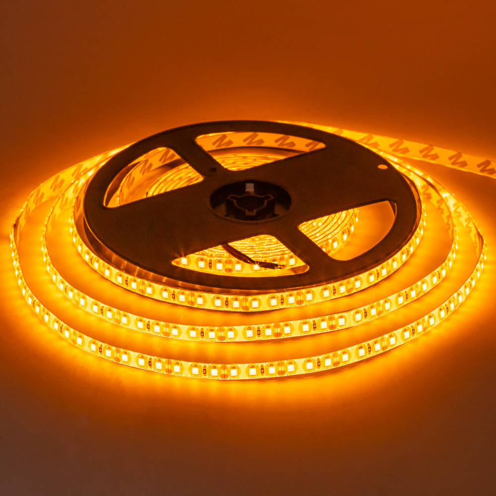 

Led лента 12В желтая smd2835 120LED/m IP20, 1м