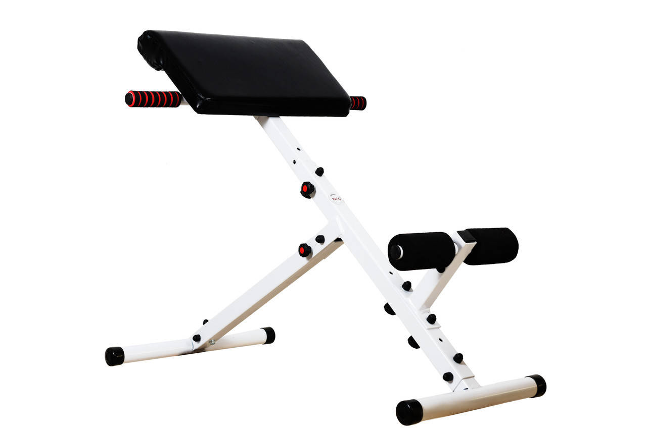 

Скамья гиперэкстензия WCG Белая с черным (G1)
