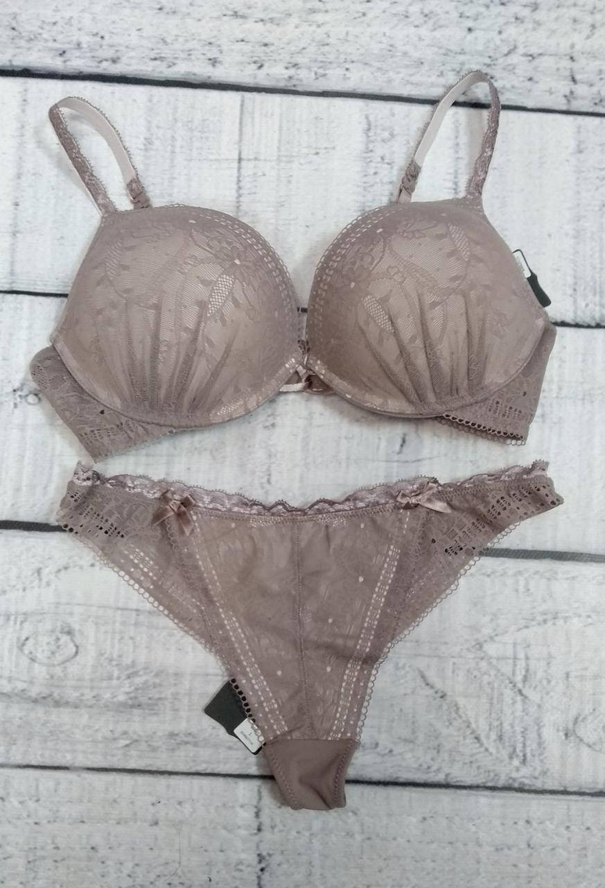 

Комплект жіночої нижньої білизни BALALOUM 9301 70В,75В,80B кавовий, Кофе с молоком