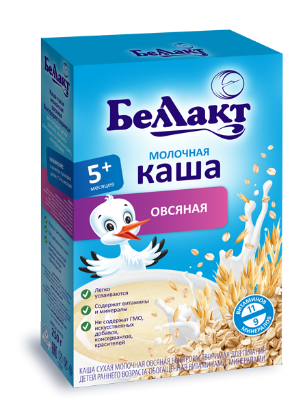 

Каша сухая молочная овсяная быстрорастворимая для детского питания