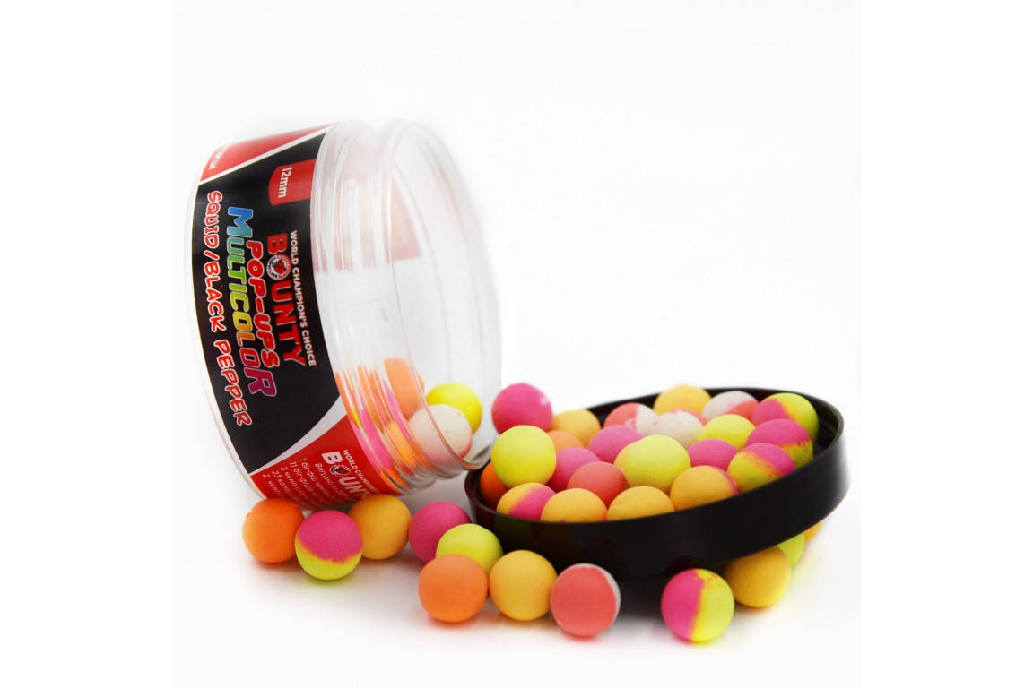 

Бойлы Bounty Pop-Up Multicolor Ø8мм/ 55шт Squid/ Black Pepper