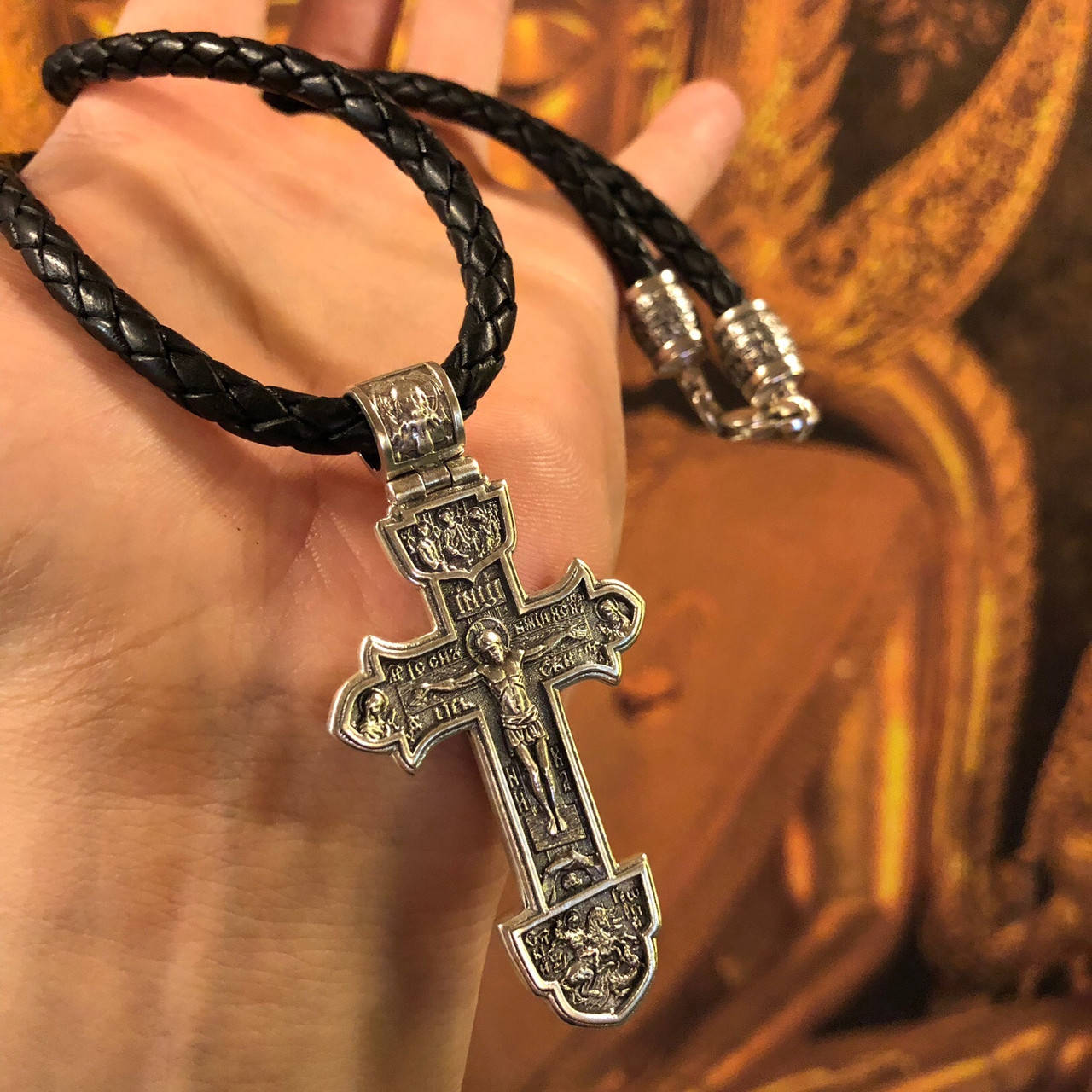 

Серебряный Крест Александра Усика 925 проба 17 грамм