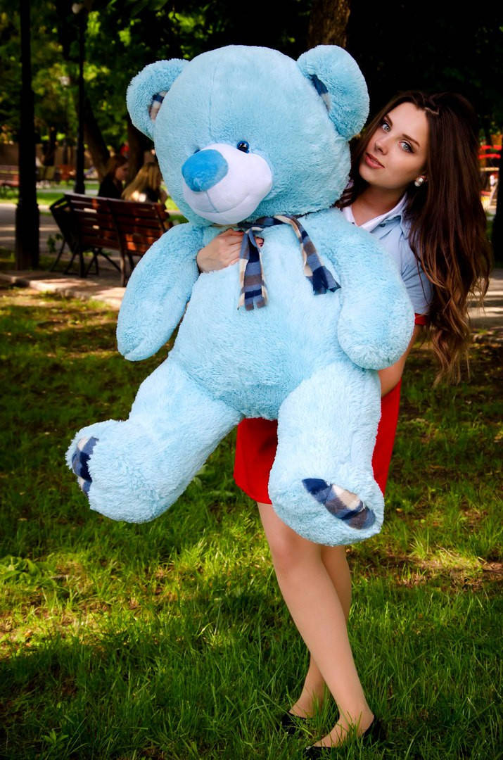 

Мишка Барни 120 см голубой