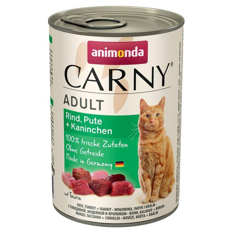 

Animonda Carny Консервы для кошек Говядина,Индейка+Кролик 400г
