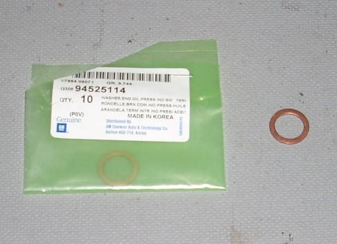 

Шайба маслосливной пробки Ланос Авео Лачетти Нубира (оригинал) GM Корея