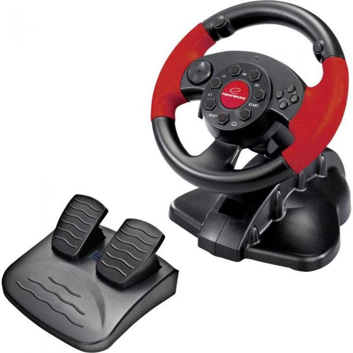 

Игровой руль Esperanza USB PC/PS3/PS2 Black/Red (EG103)