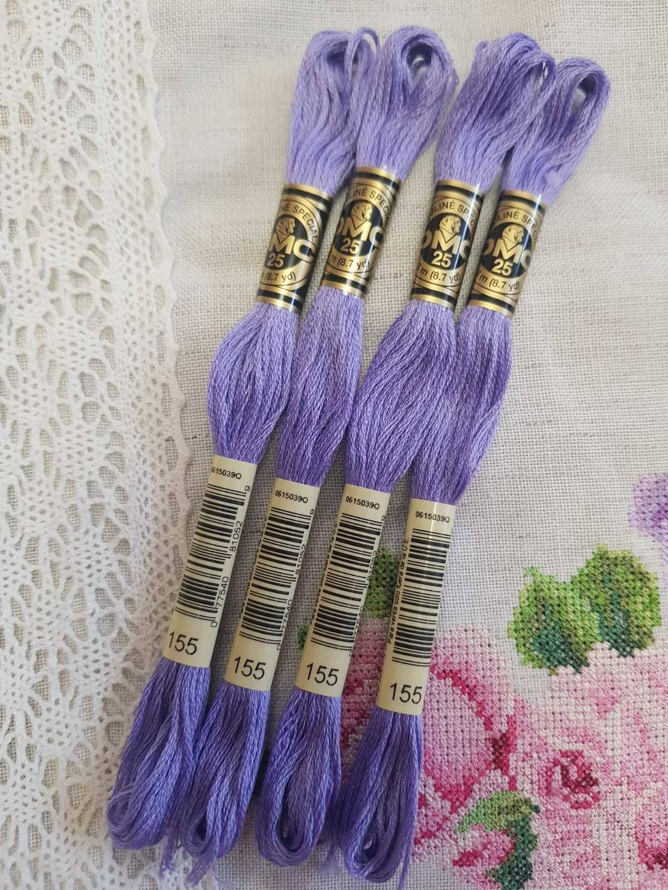 

Нитки муліне ДМС (DMC Франція оригінал) 8м. номер 155