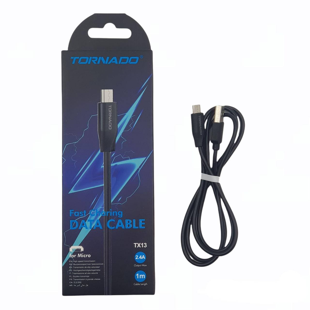 

Кабель USB-Micro TORNADO TX13 черный