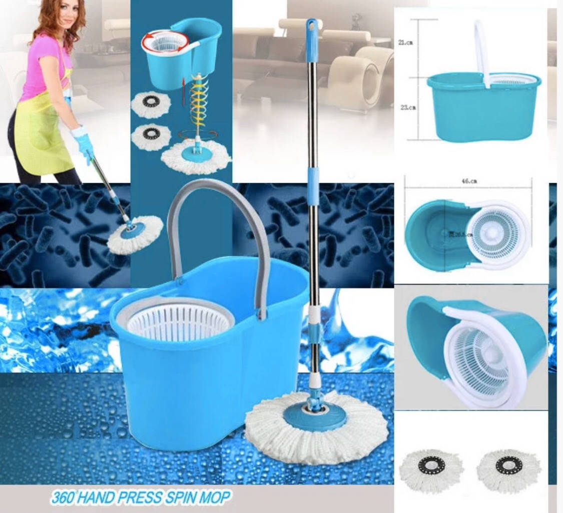 

Турбо швабра с ведром Spin Mop 360, Зелёный