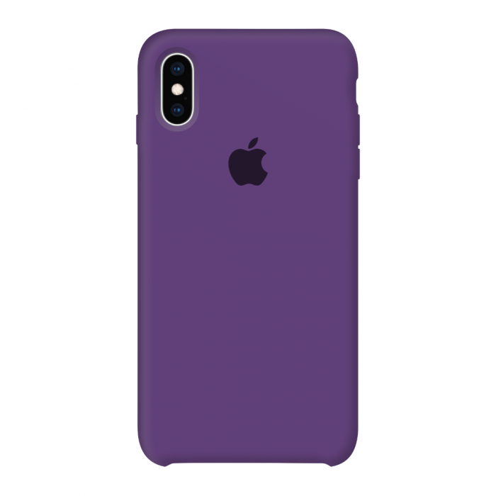 

Силиконовый чехол на айфон/iphone Х/Хs purple фиолетовый
