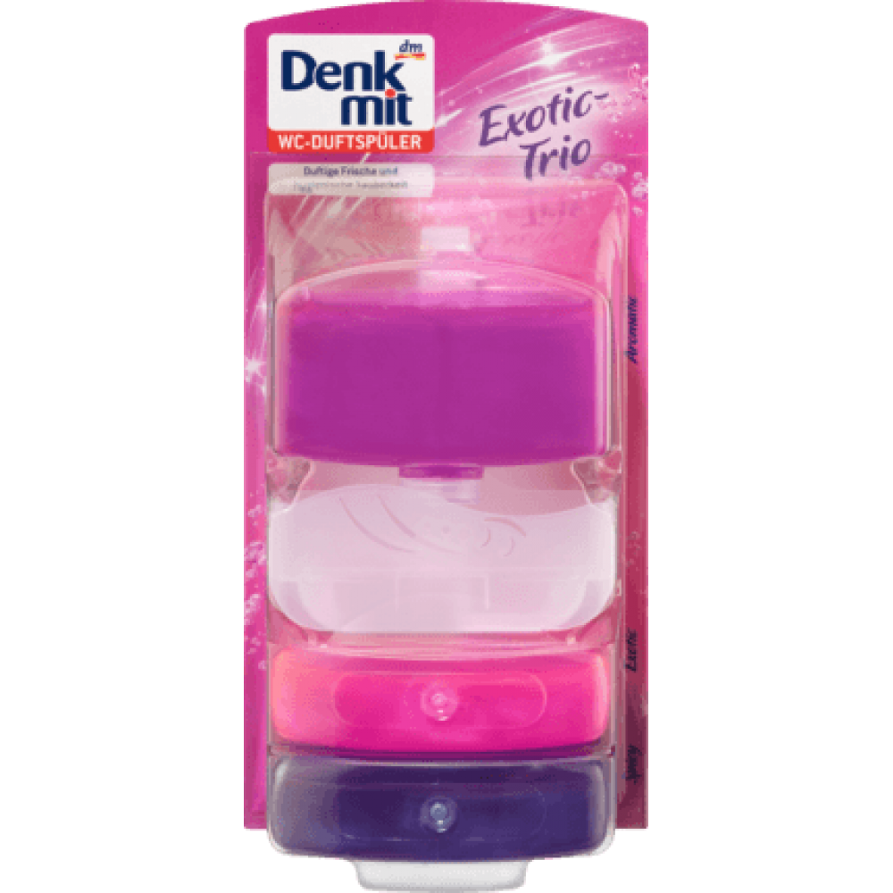 

Підвісний блок DenkMit WC Trio для унітазу (+2 запаски) 165мл