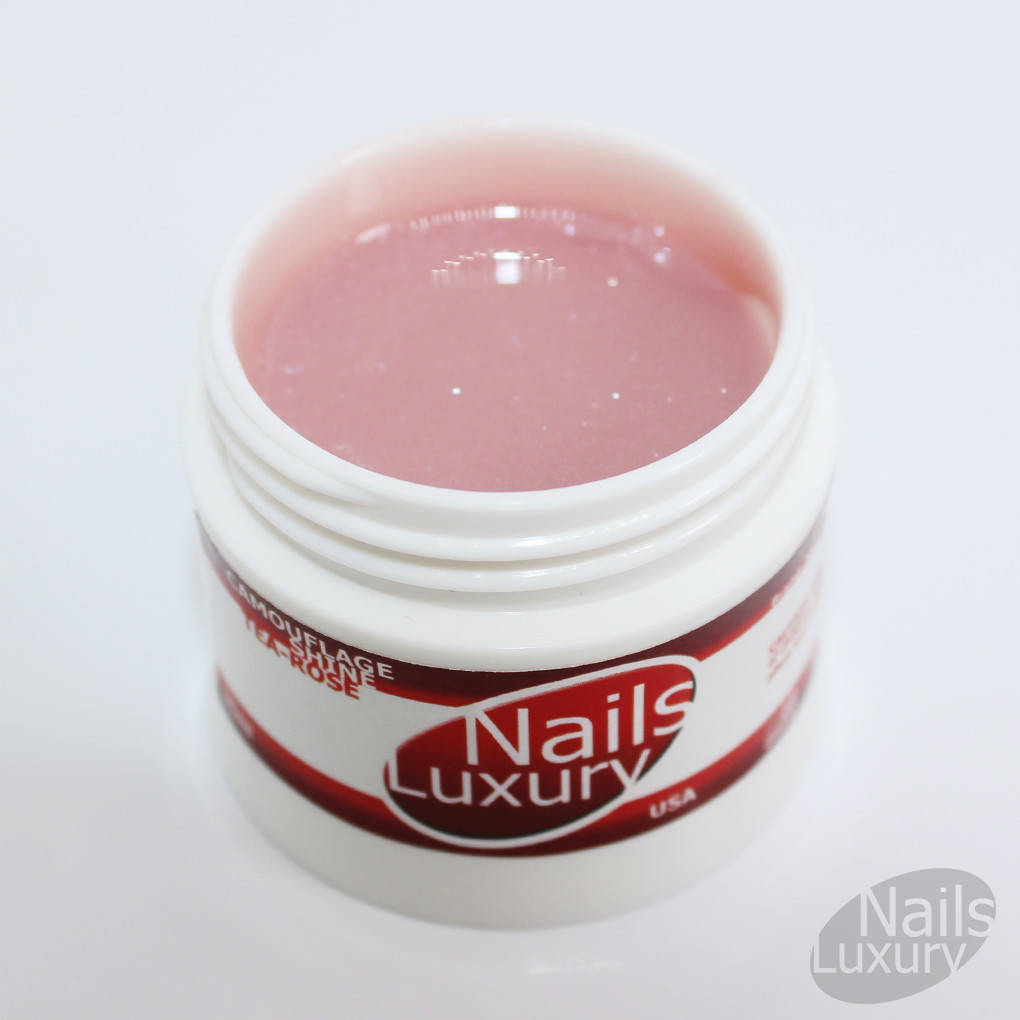 

Гель для наращивания и укрепления ногтей Nails Luxury USA Camouflage Shine Tea-Rose. 30мл