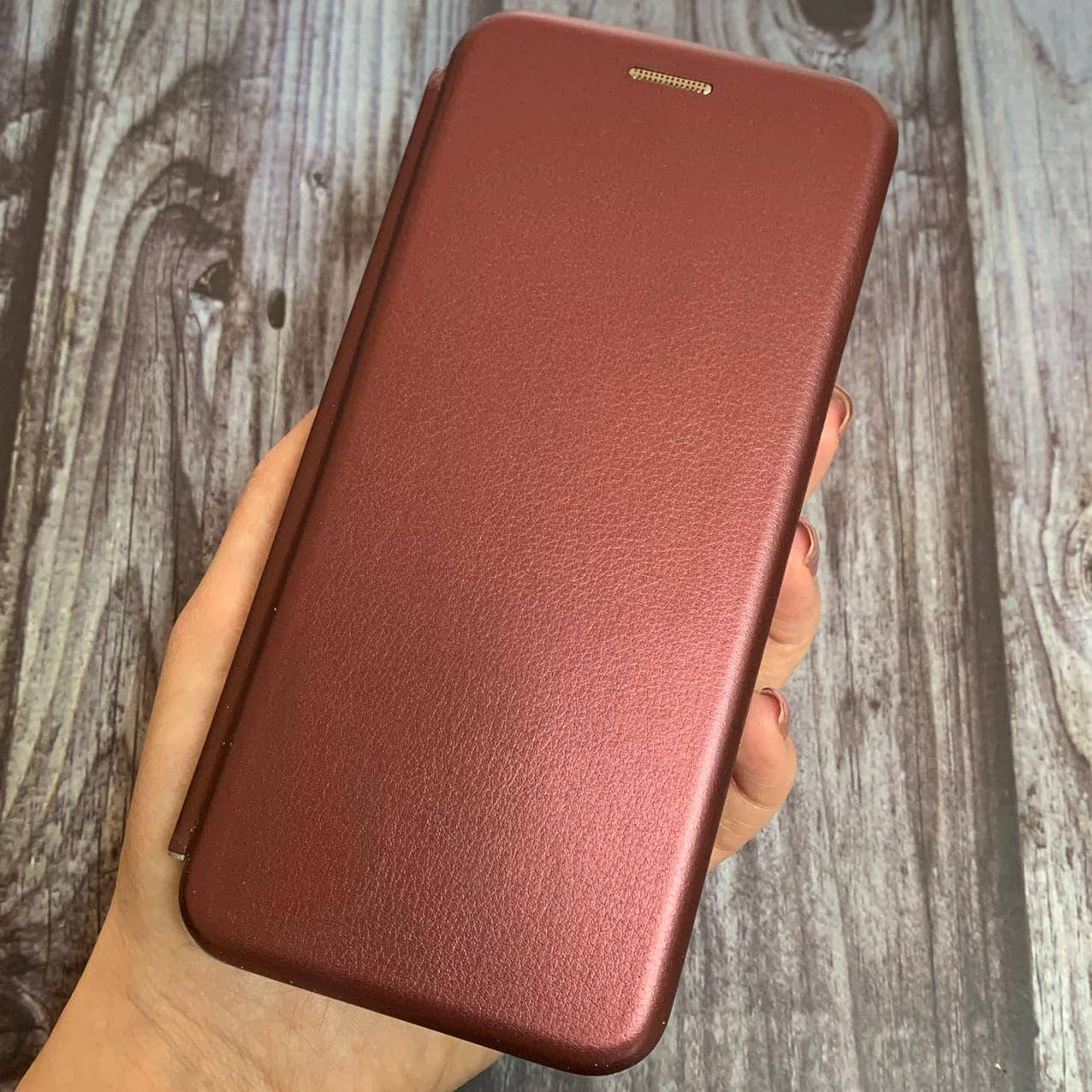

Чехол книга для Samsung S8 Plus с эко кожи с подставкой книжка на телефон самсунг с8 плюс бордовая STN, Бордовый