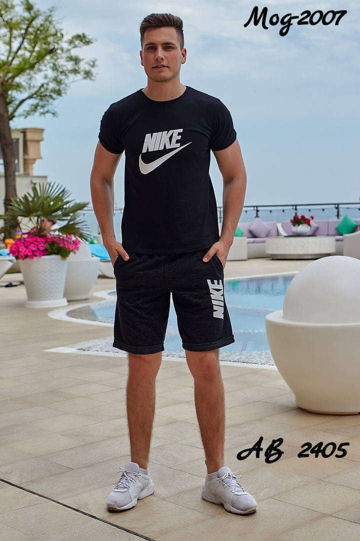 

Комплект мужской:шорты,футболка Nike (48-54), Разные цвета