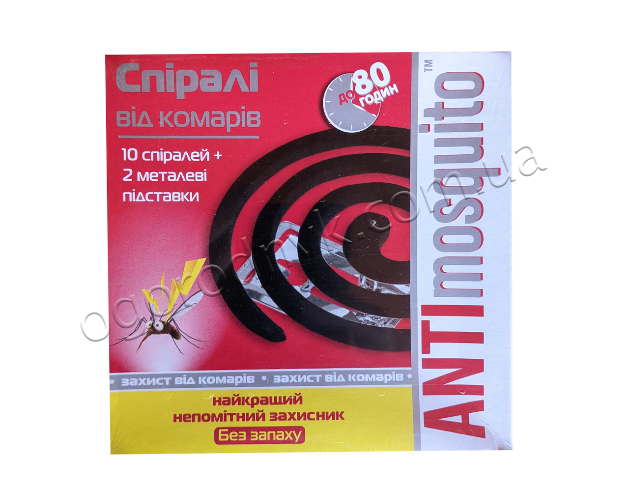 

Спіралі від комарів ANTI Mosquito без запаху, 10 шт / уп