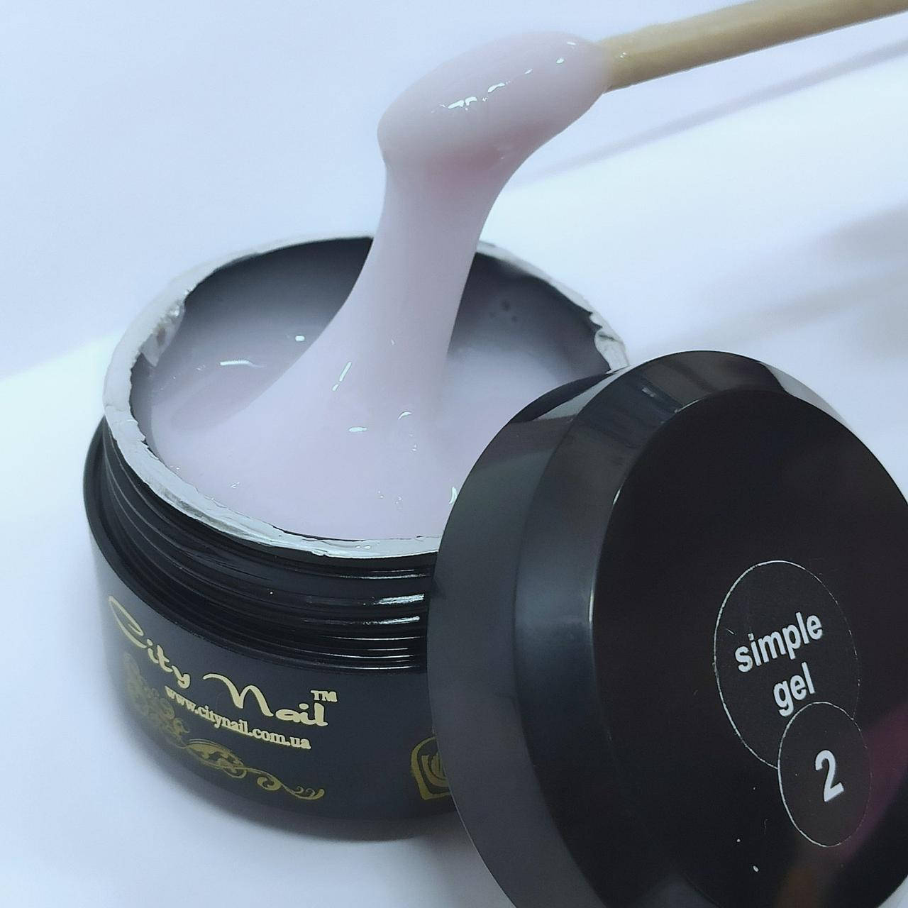 

Гель молочный для моделирования и наращивания ногтей CityNail Simple gel 02 15 мл, Розовый