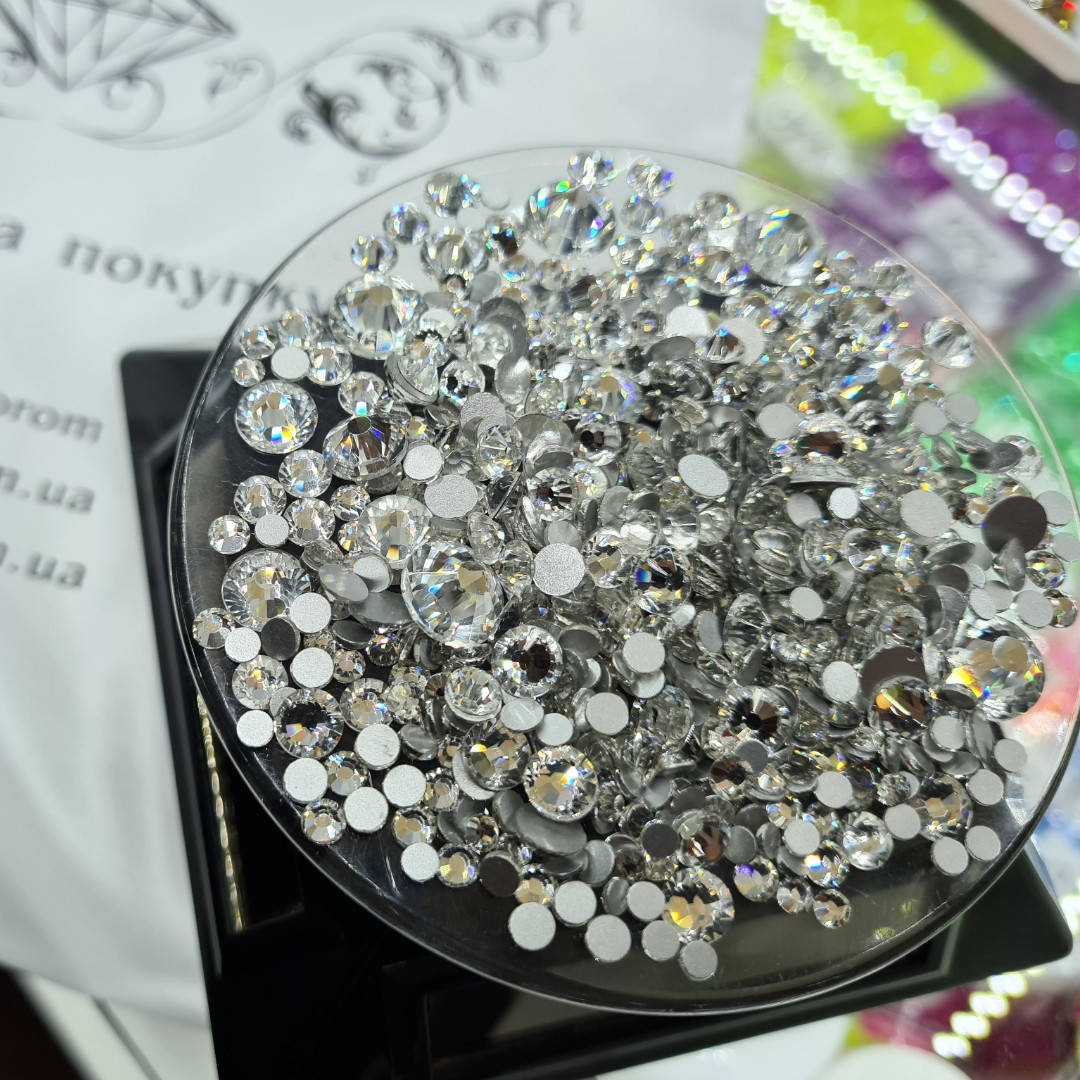 

Стразы Микс размеров ss12-ss50 Crystal 1440шт "Premium"