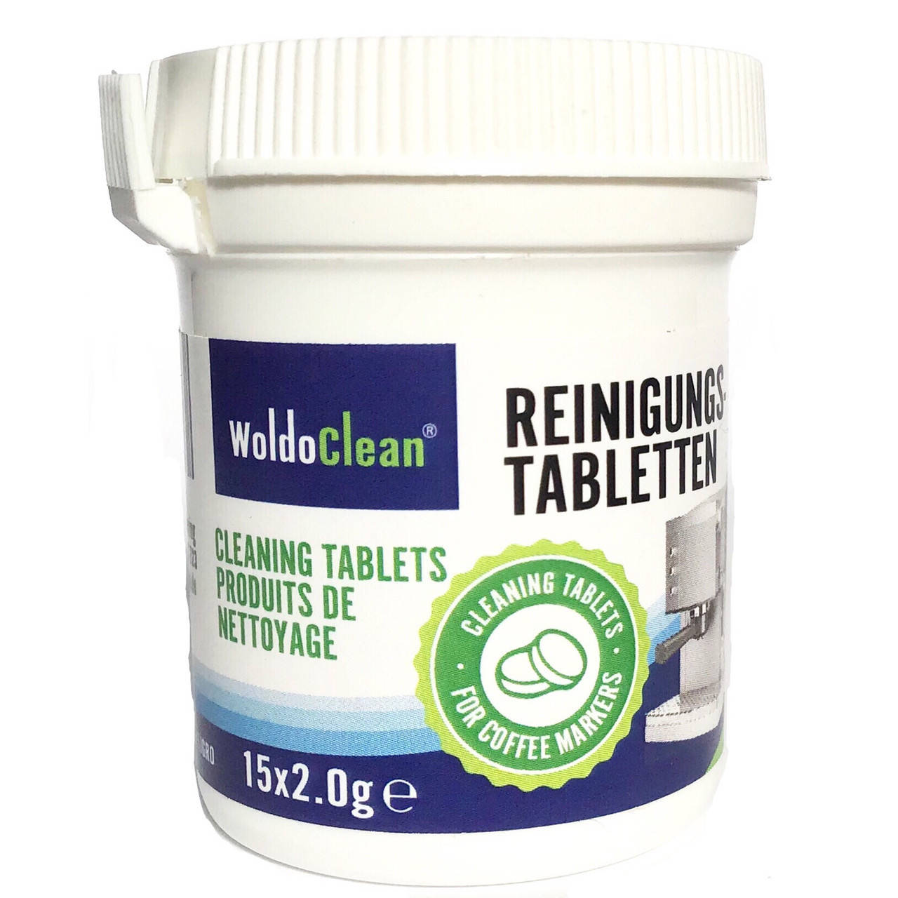 

Таблетки для чистки от кофейных масел Woldoclean 15 шт. Германия