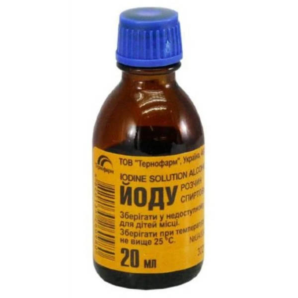 

Йод раствор спиртовой 5% флакон 20мл