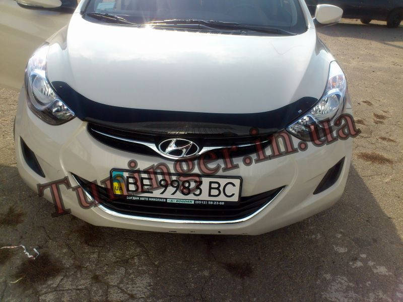 

Мухобойка, дефлектор капота Hyundai Elantra MD 2010-2015 (EGR)