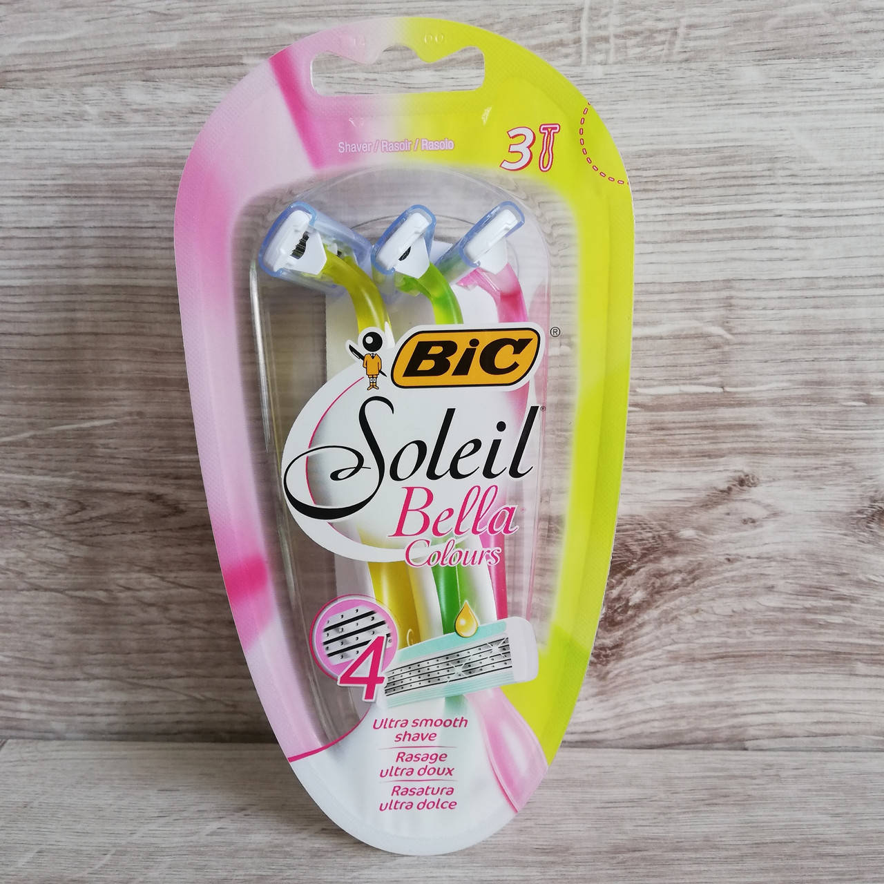 

Набор бритв без сменных картриджей BIC Soleil Bella Colours 3 шт