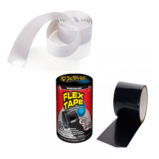 

Набор клейких лент для монтажа / ремонта Waterproof Tape + Flex Tape 20 см