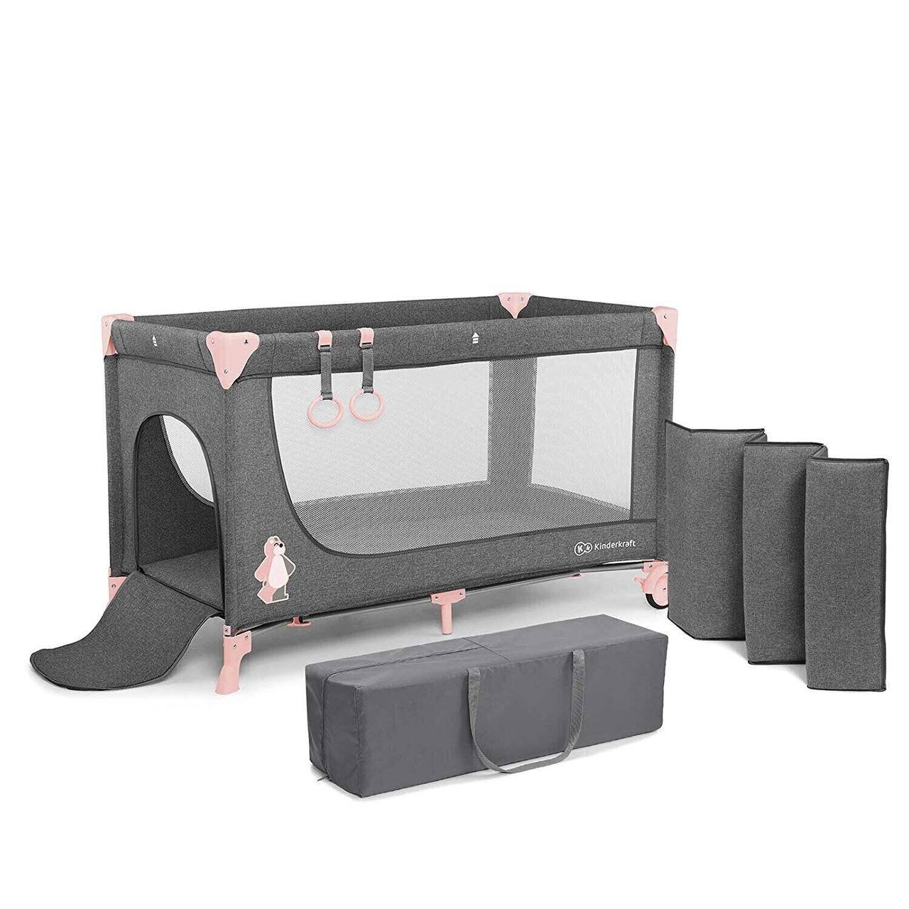 

Кровать-манеж Kinderkraft Joy Pink 5902533911257, Розовый