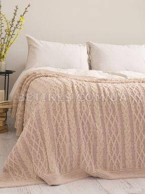 

Покрывало 220x240 BETIRES DOLCE POWDER (50% хлопок, 50% акрил) персиковое, Персиковый