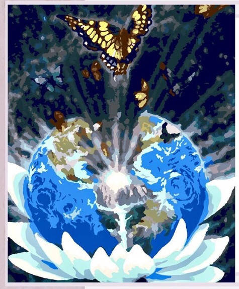 

"Полет" Картины по номерам 40*50 АРТ терапия Набор Медитативное рисование М0092