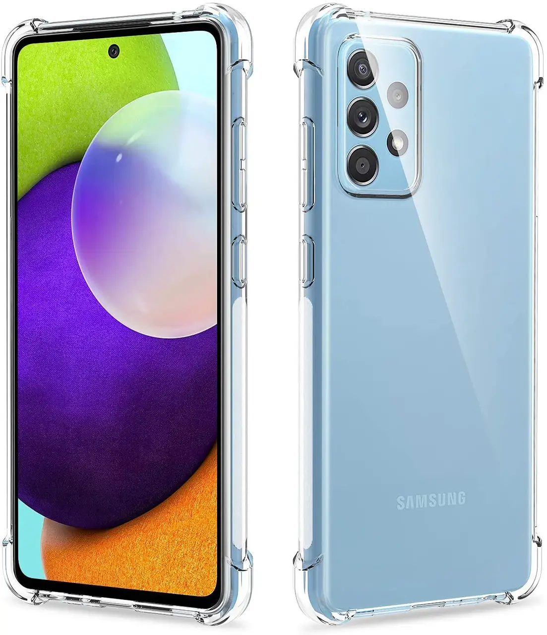 

Силиконовый противоударный прозрачный чехол для Samsung Galaxy A52 A525 (бампер)