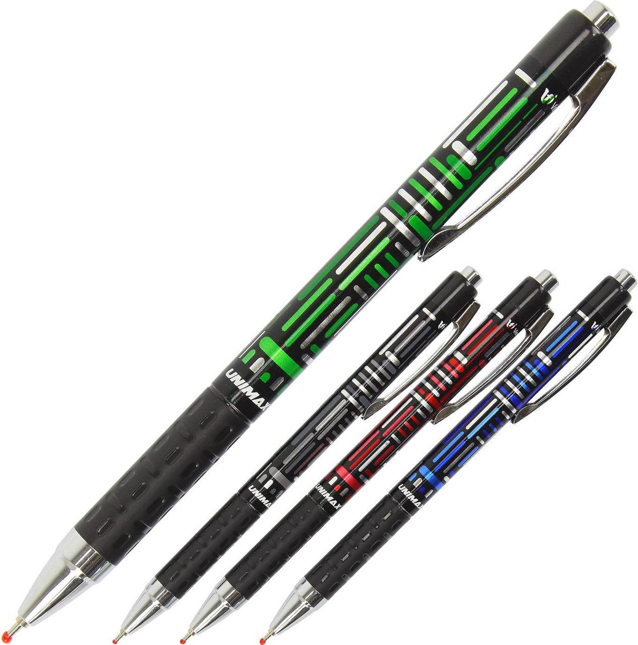 

Ручка авт. кульк. "Unimax" №UX-123-02 Electra 0,7мм синя(12)(120), Синий