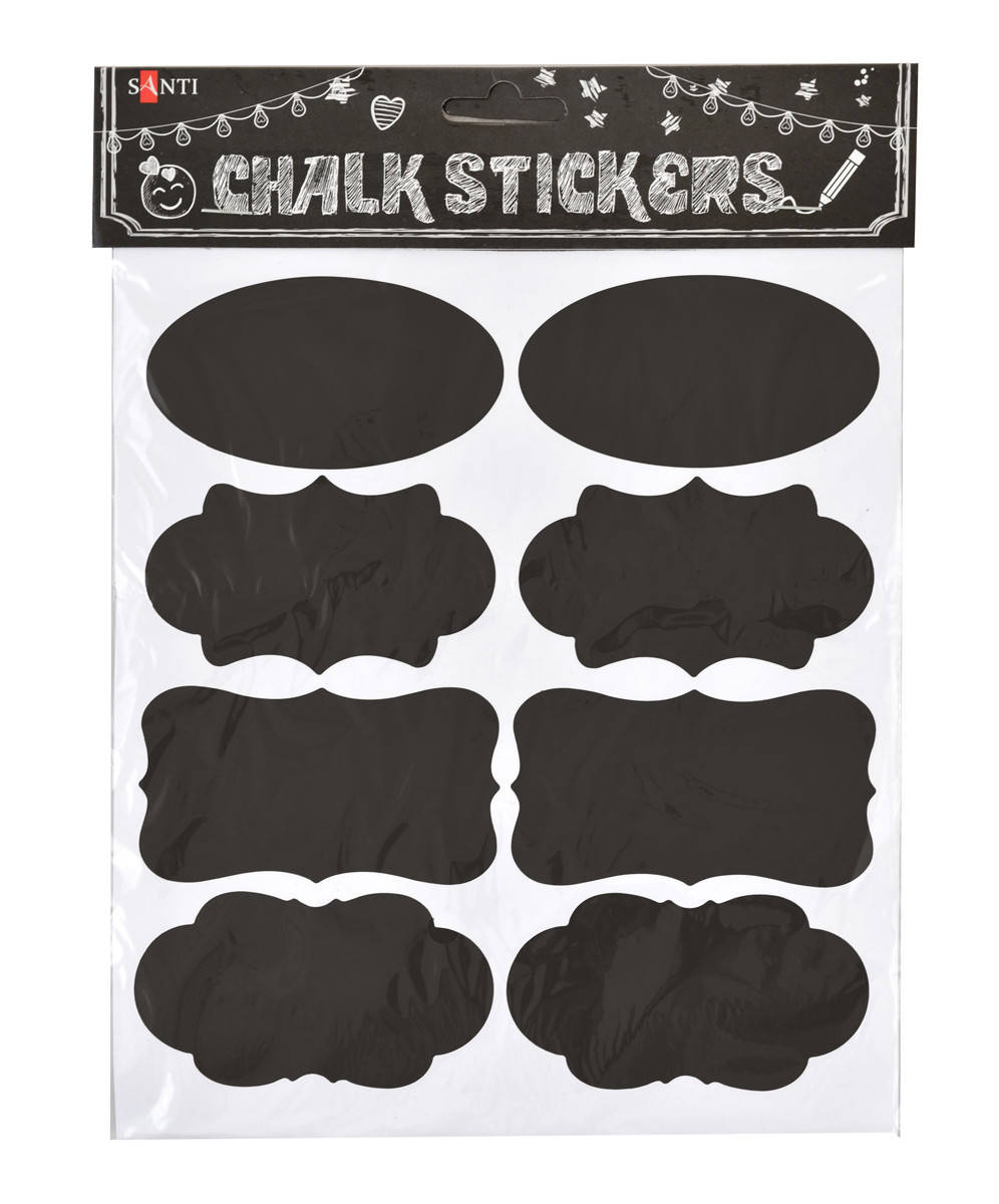 

Меловый стикер-наклейка Santi 8шт/уп код: 740825