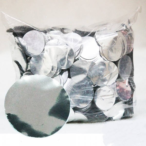

Конфетти кружочки серебро 2,3 см (10 грамм)