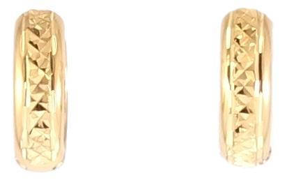 

Серьги Xuping Позолота 18K колечки "Декоративный орнамент насечками"