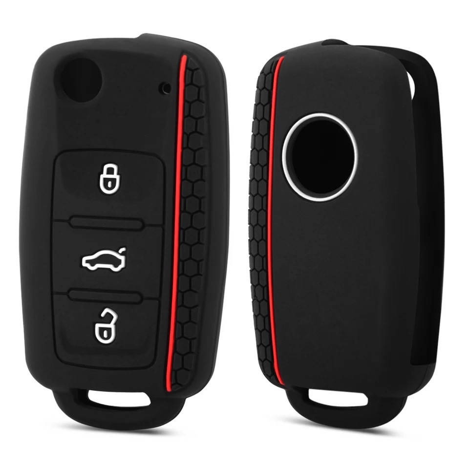 

Силиконовый защитный чехол для ключа VW Red, Красный