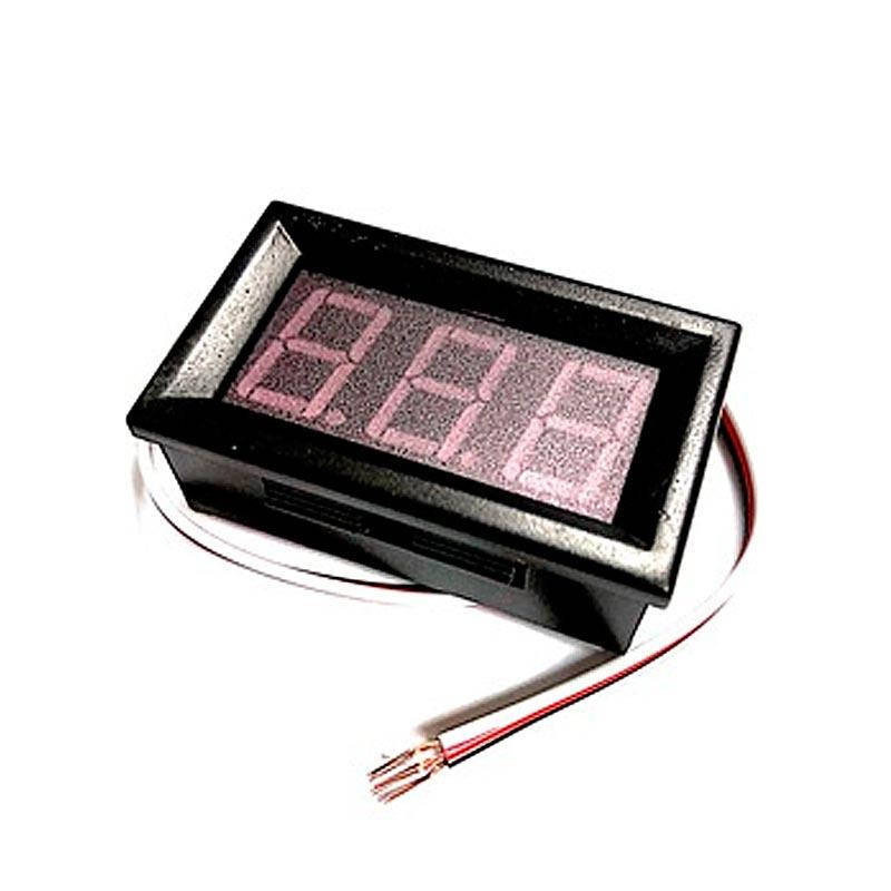 

Вольтметр цифровой 0-100V встраиваемый (три провода) КРАСНЫЙ