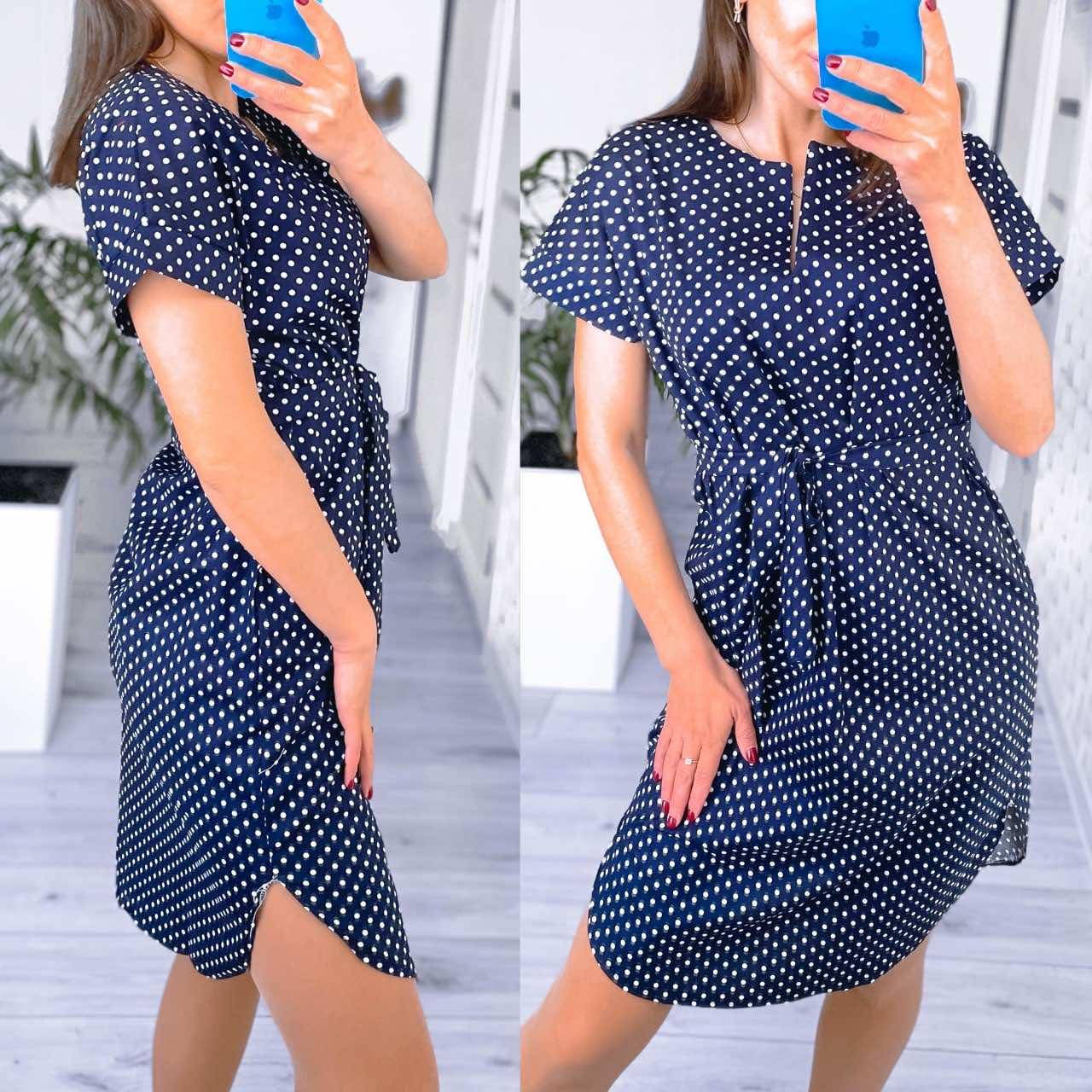 

Платье женское летнее в мелкий горошек, размеры M-2XL "LINDA" недорого от прямого поставщика