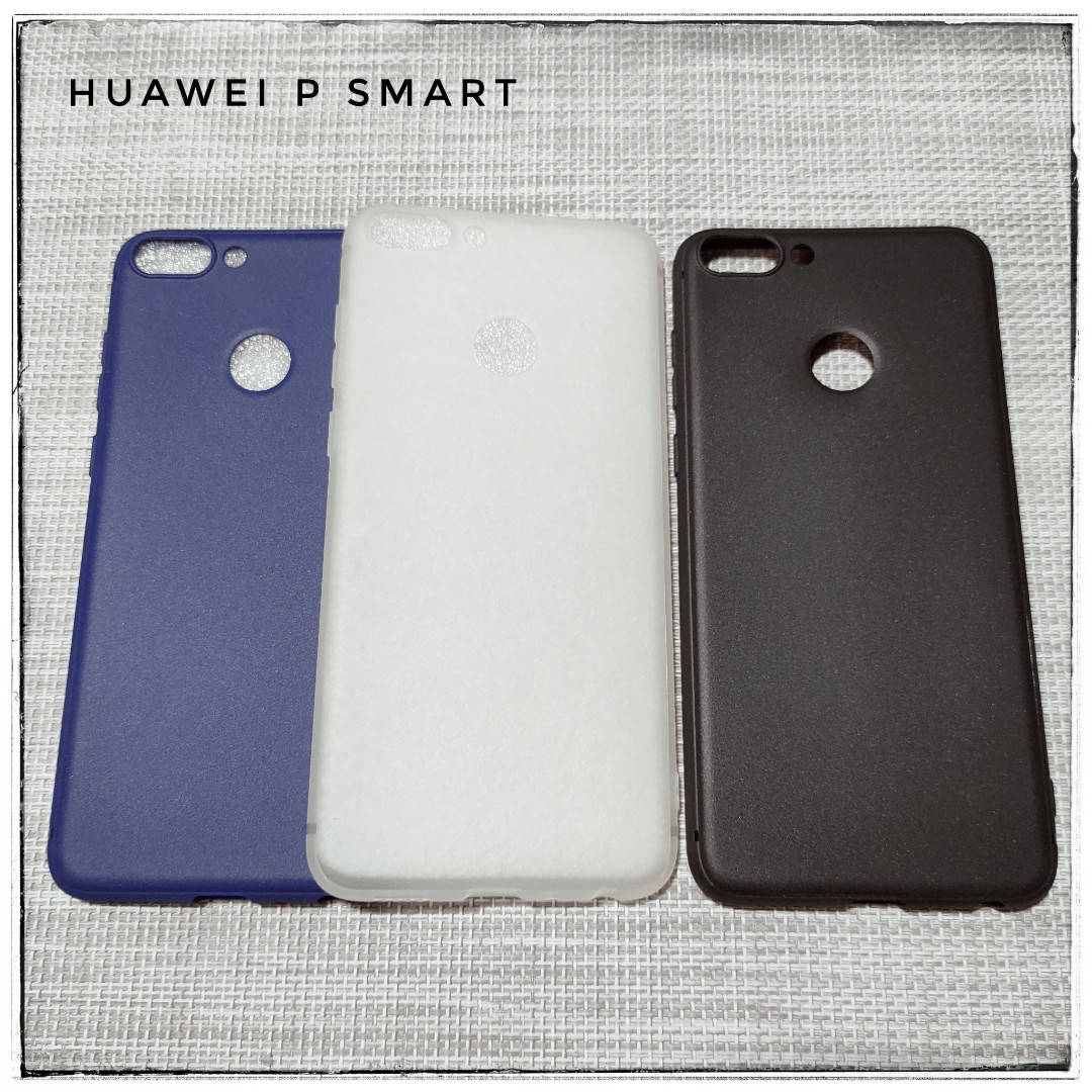 

Тонкий матовый чехол бампер типа "cafele" для Huawei P Smart, Черный