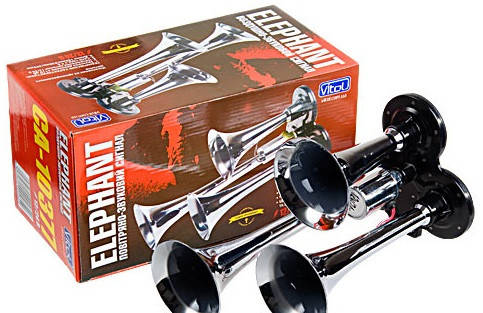 

Сигнал возд CA- 10377/Еlephant/CIKADA 3-дудки металл 12V/24V