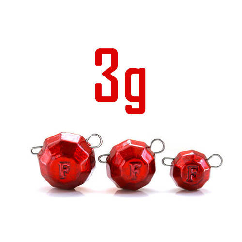 

Груз “Гранёный” 3 гр. RED (5 шт.) Fanatik