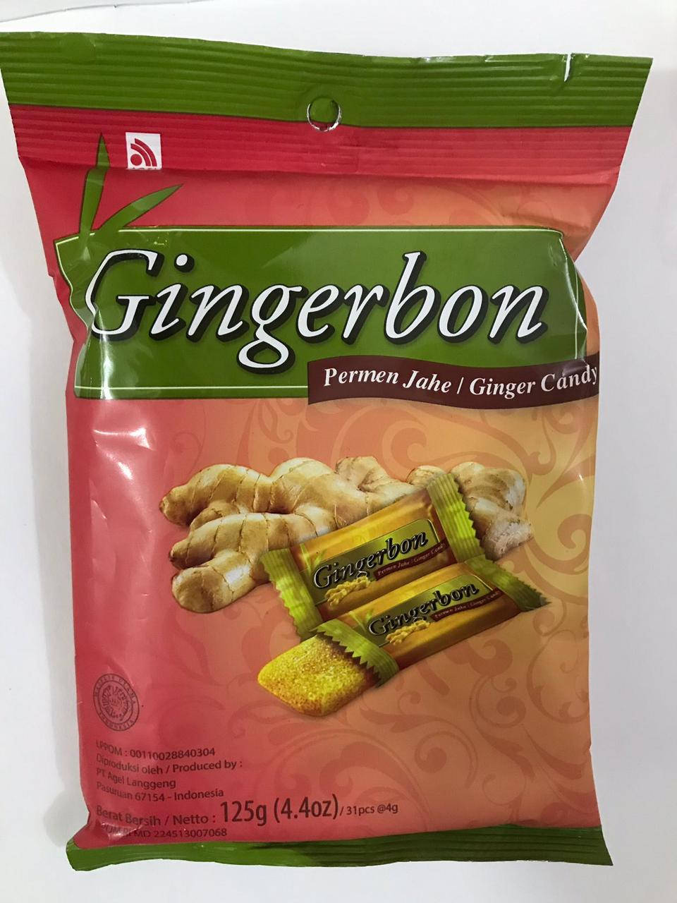 

Натуральные имбирные конфеты Gingerbon candy 125г (Индонезия)