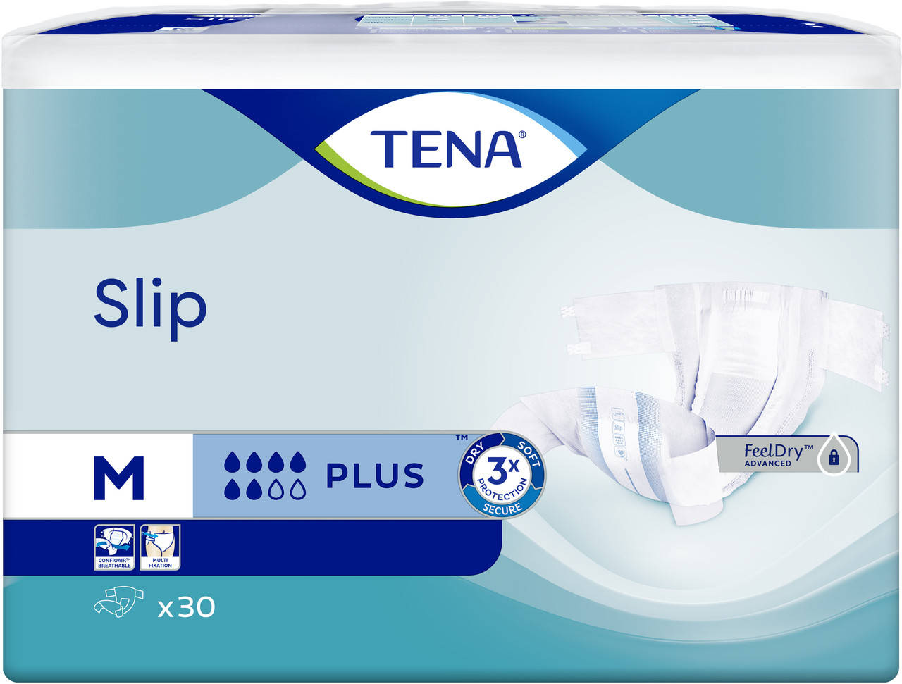 

Подгузники для взрослых Tena тена Slip Plus Medium 30 шт (70-120 см) памперсы для взрослых