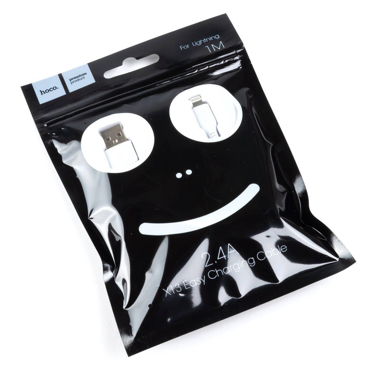 

Кабель USB - Lightning HOCO X13 1м белый