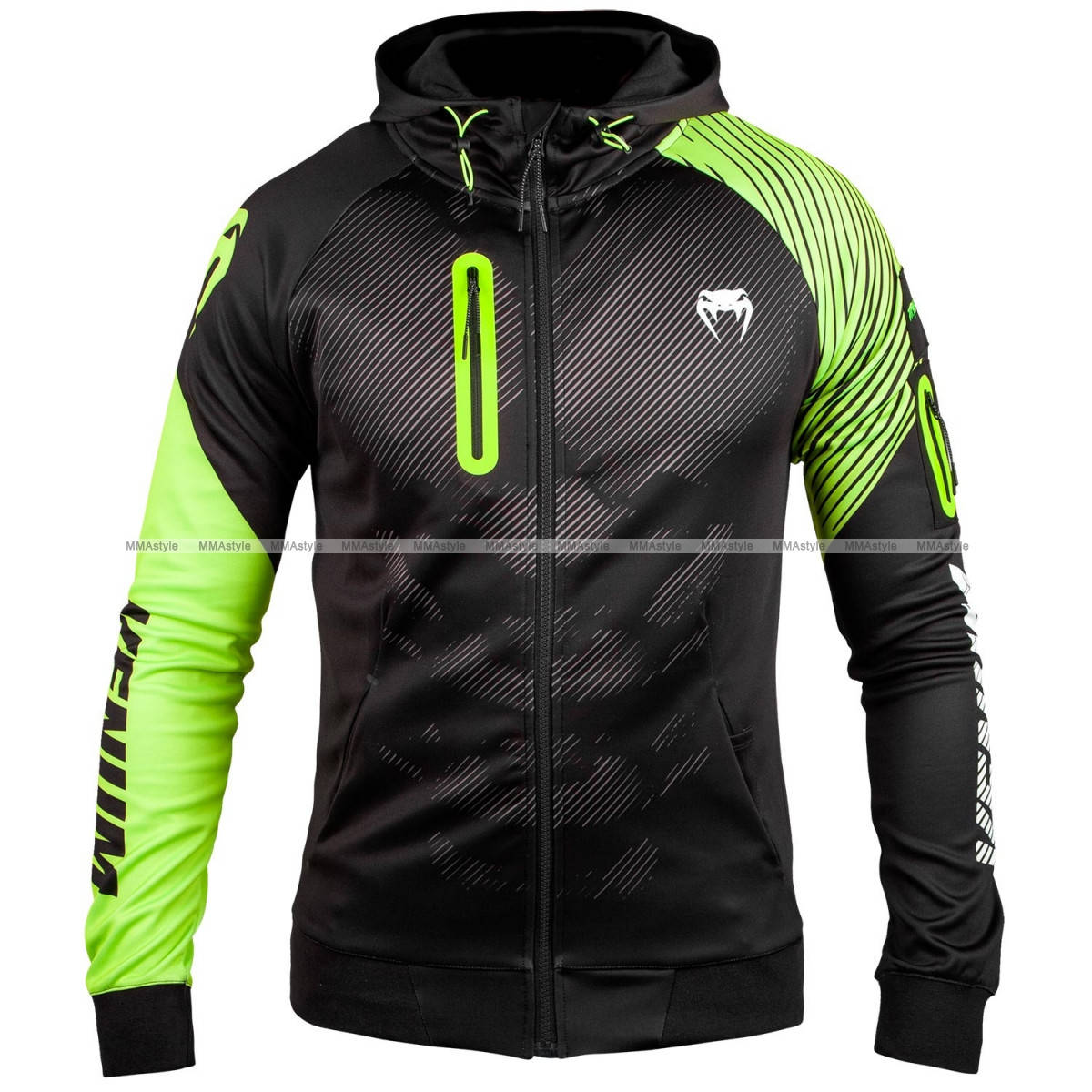 

Толстовка Venum Training Camp 2.0 Hoody Black Neo Yellow, Черный