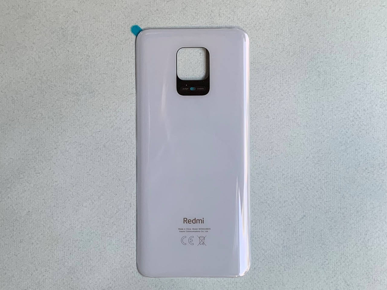 

Задняя крышка для Redmi Note 9 Pro Glacier White на замену белая, Белый