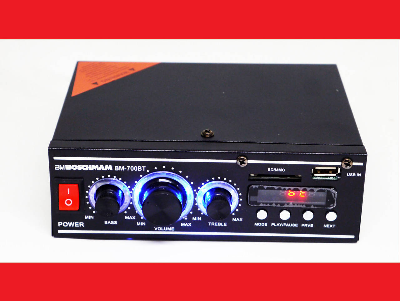 

BM AUDIO BM-700BT Bluetooth Стерео Усилитель звука, Черный