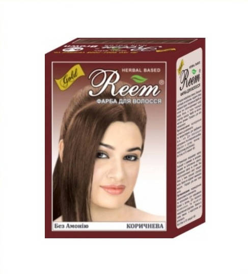 

Краска для волос Gold Reem, Коричневая, Аюрведа Здесь