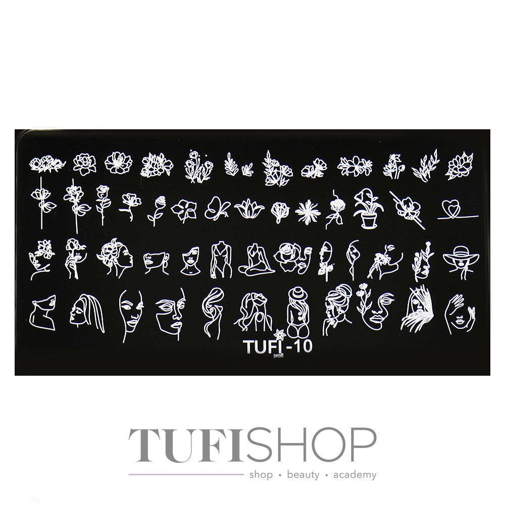 

Пластина для стемпинга TUFI profi PREMIUM №10 (099891)